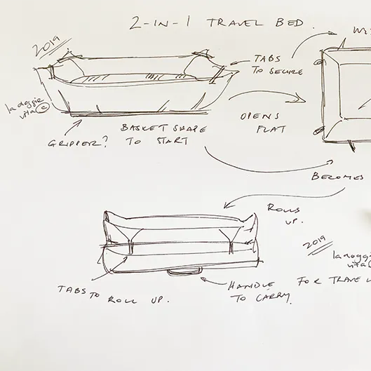 2-in-1 Charcoal Sofa Travel Bed