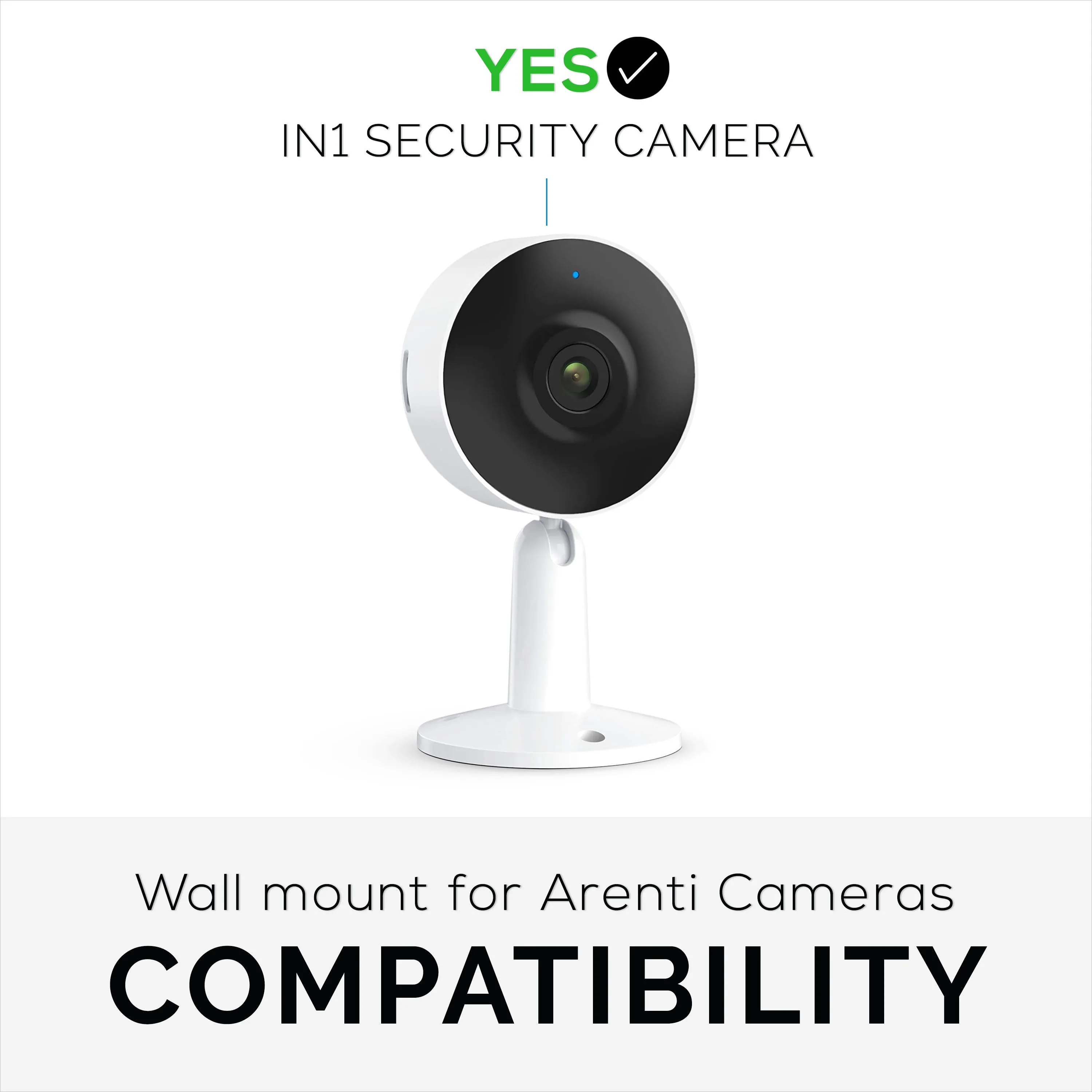 2-Pack Wall Mount For Arenti IN1 Security Camera Wall Mount, Adhesive Holder, Easy to Install Bracket, No Screws or Drilling