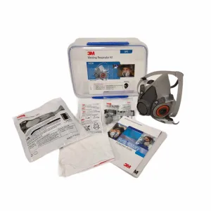 3M Welding Respirator Kit | GP2 Filter | Reusable Half Face Fume Mask | Medium 6000