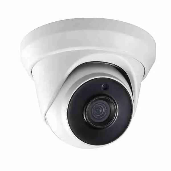 5MP HD TVI Advanced EXIR Armored Dome Camera, White/Black Face