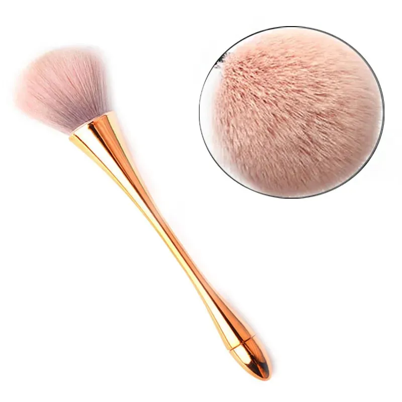 6 Styles Gold Powder Brush Professional Nail Art Make Up Brush Large Cosmetic Face Cont Cosmetic Face Cont Brocha Colorete Tools