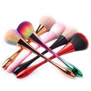 6 Styles Gold Powder Brush Professional Nail Art Make Up Brush Large Cosmetic Face Cont Cosmetic Face Cont Brocha Colorete Tools