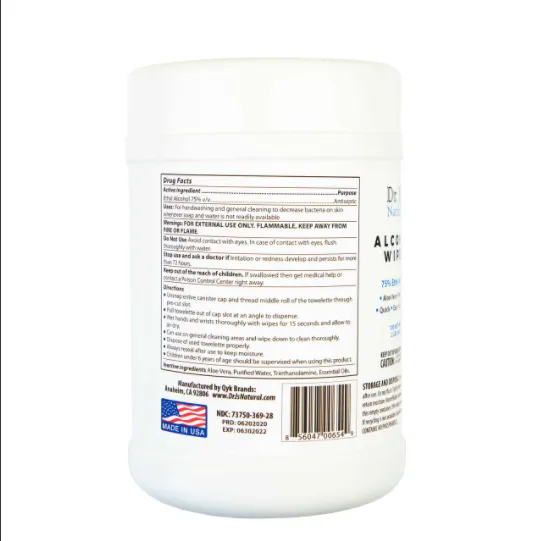 Alcohol Wet Wipes - 100 sheets