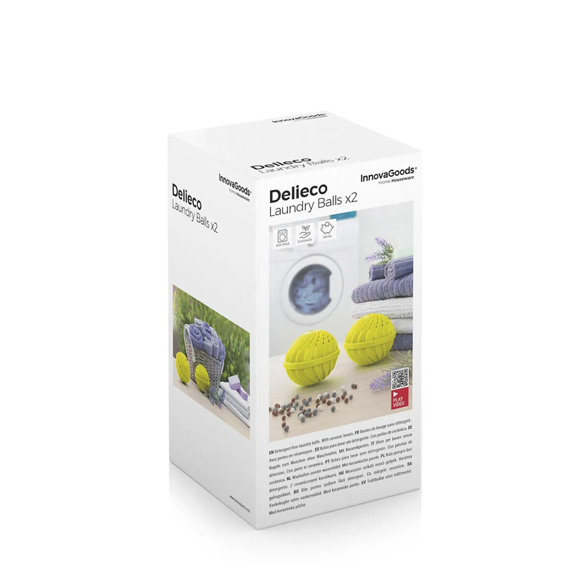 Balls for Washing Clothes Without Detergent Delieco Innovagoods Pack of 2 Units