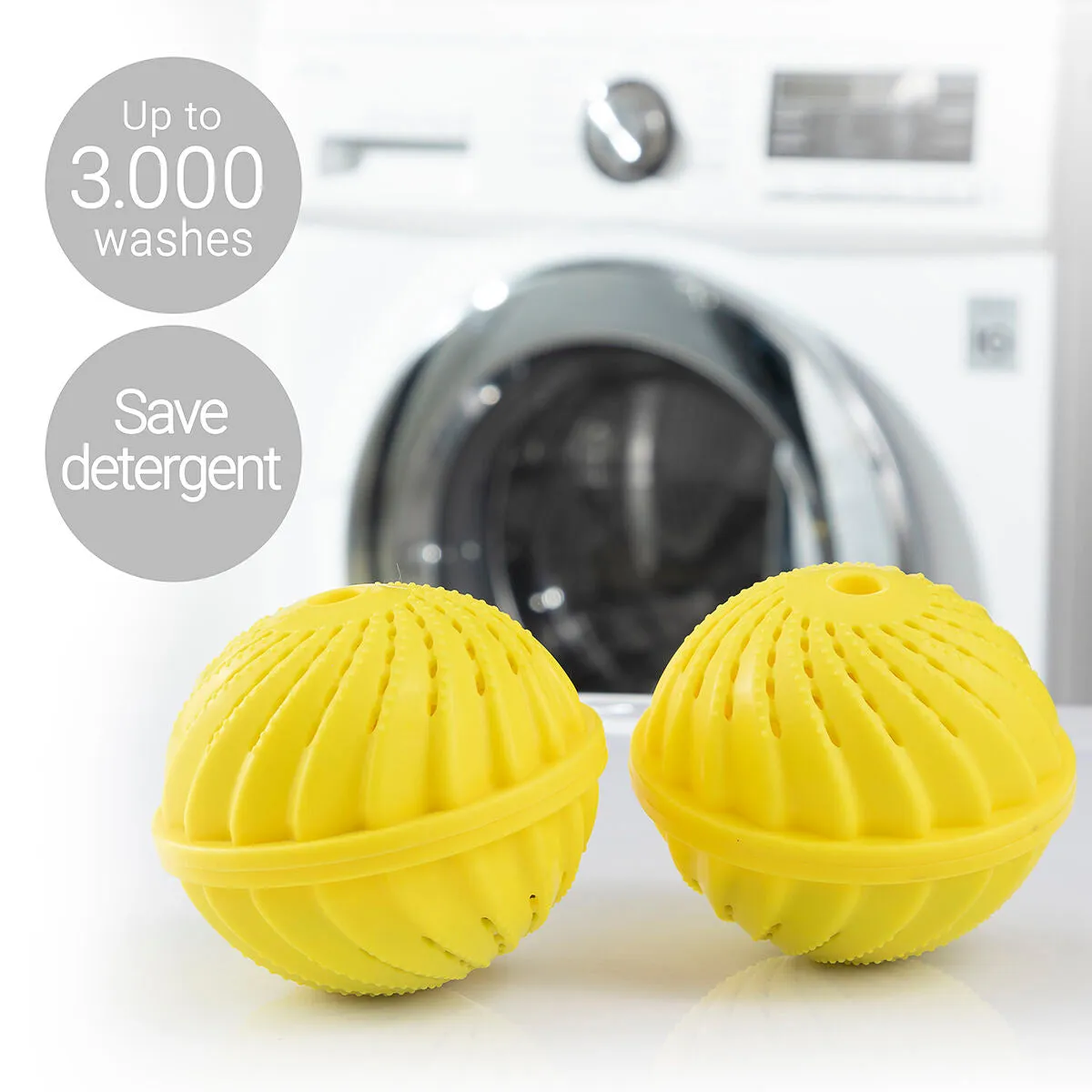 Balls for Washing Clothes Without Detergent Delieco Innovagoods Pack of 2 Units