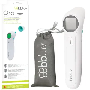 bblüv - Orä - Non-Contact Digital Infrared Thermometer, Ear Thermometer - 5 in 1 in LED Display, for Babies, Children, and Adults Tracking Fever Indicator – Fast 1 Second Temperature