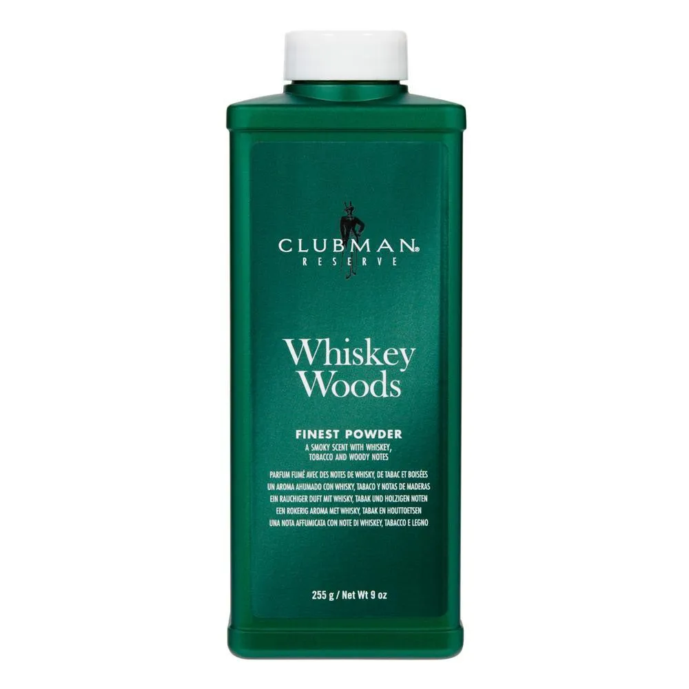 Clubman Reserve Whiskey Woods Talc Powder