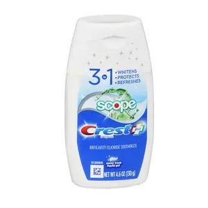 Crest Complete Plus Scope Toothpaste Minty Fresh Liquid Gel 4.6 Oz By Crest