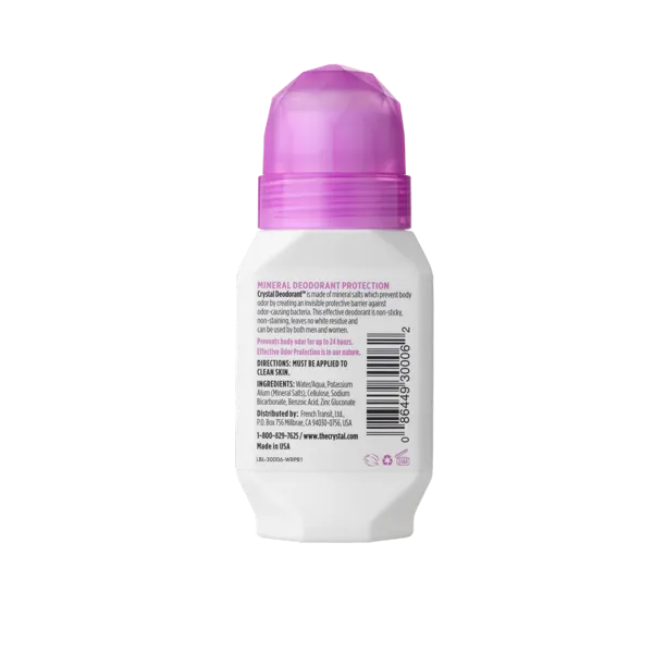 Crystal Body Deodorant Roll On Unscented 2.25Oz