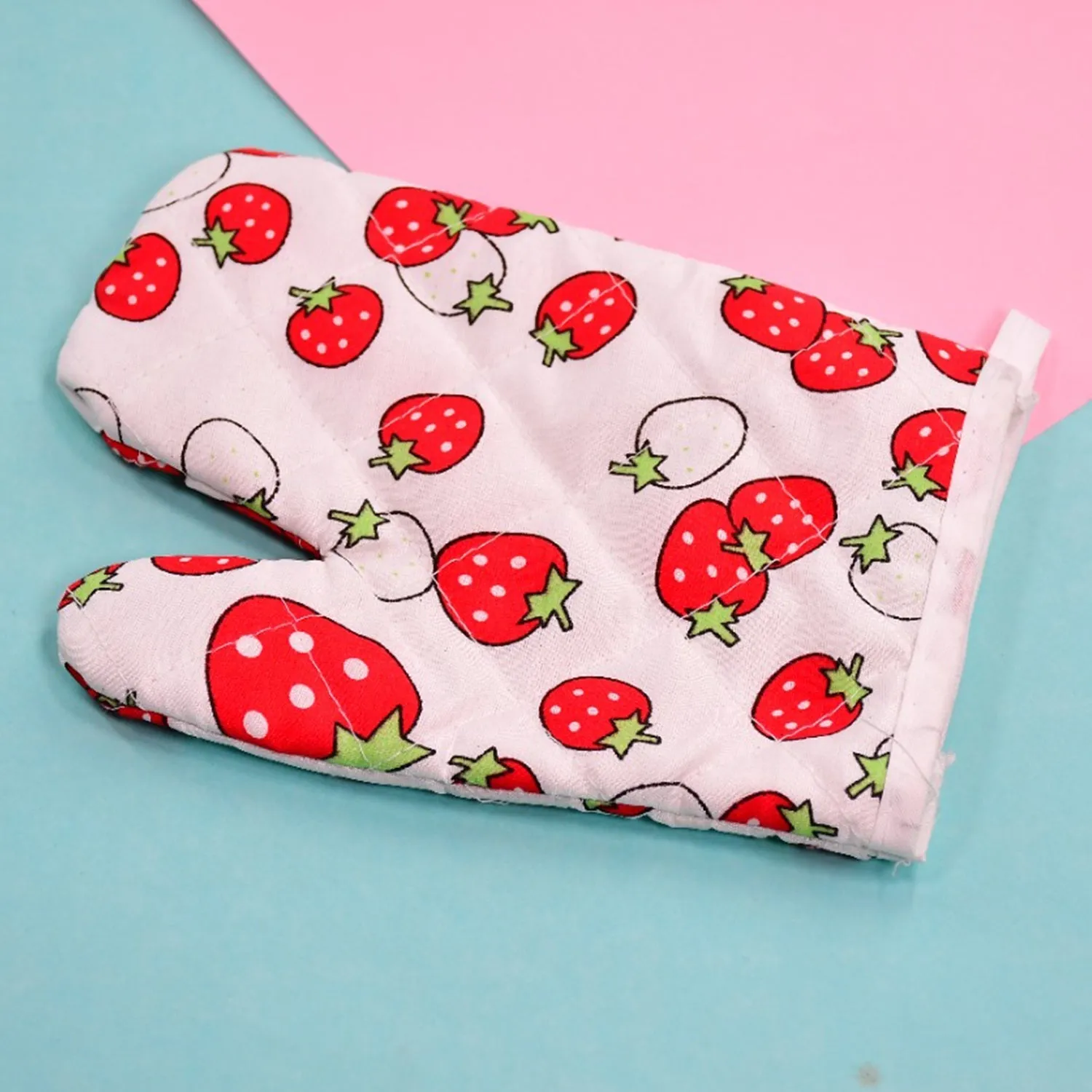Designer Multicoloured Oven Mitt and Pot Holder
