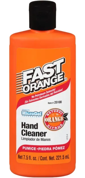 Fast Orange 25108 Hand Cleaner, Lotion, White, Citrus, 7.5 oz, Bottle :EA: QUANTITY: 1