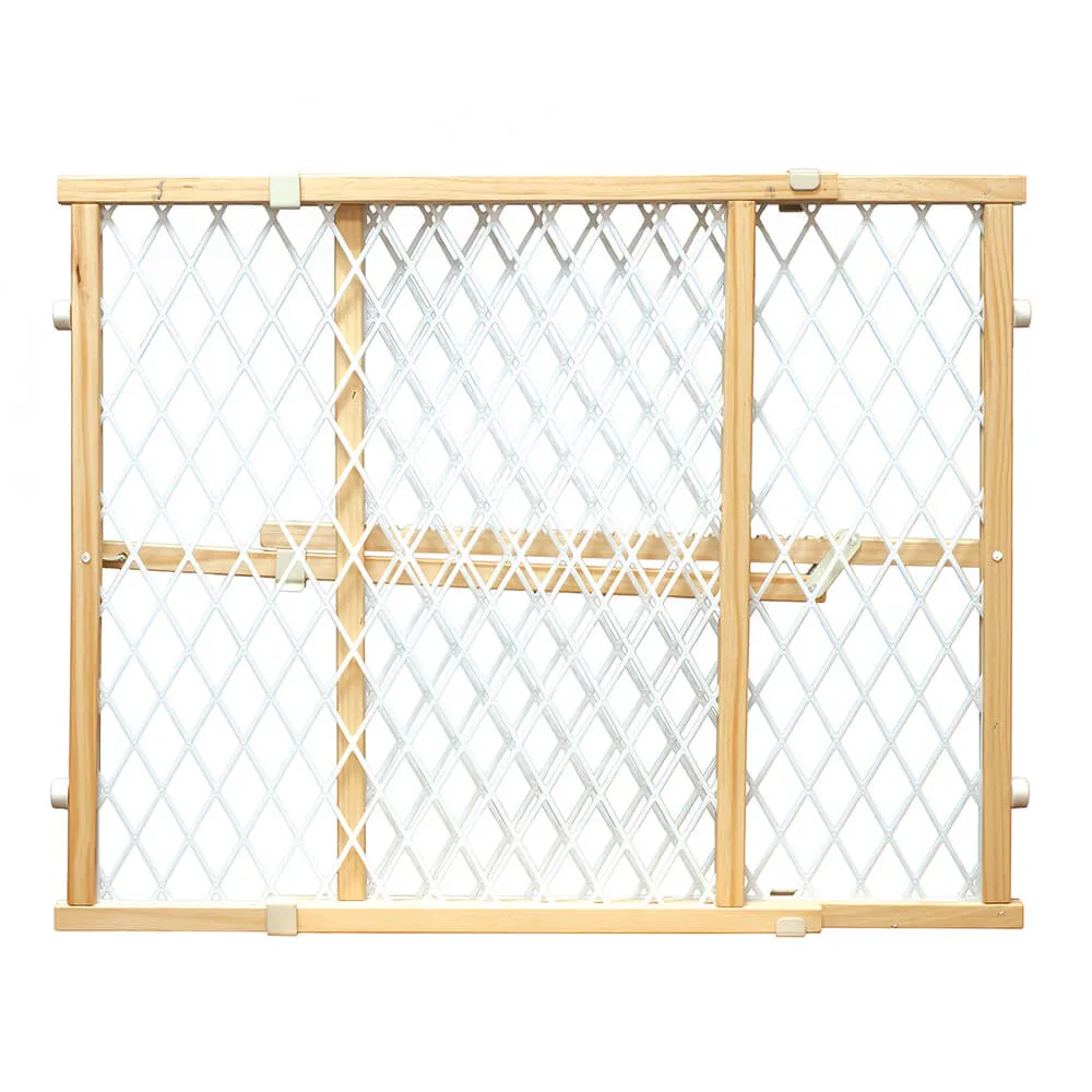 Four Paws® Locking Wood Gate with Mesh