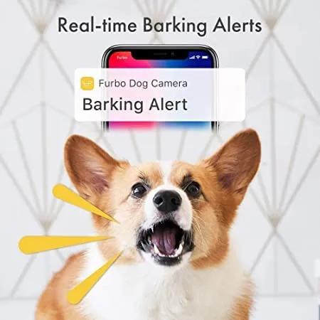 Furbo Dog Camera: Treat Tossing, Full HD Wifi Pet Camera and 2-Way Audio, Designed for Dogs, Compatible with Alexa (As Seen On Ellen)