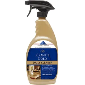 Granite Gold GG0032 Daily Granite Cleaner, 24 oz, Liquid, Lemon Citrus Fragrance, Clear :EA: QUANTITY: 6