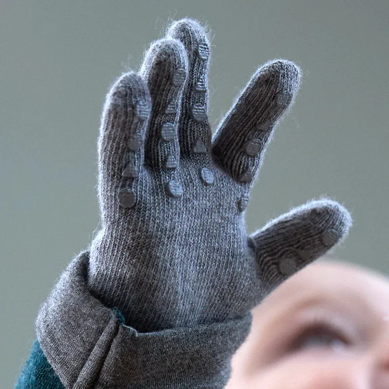Grip Gloves (Grey Melange)