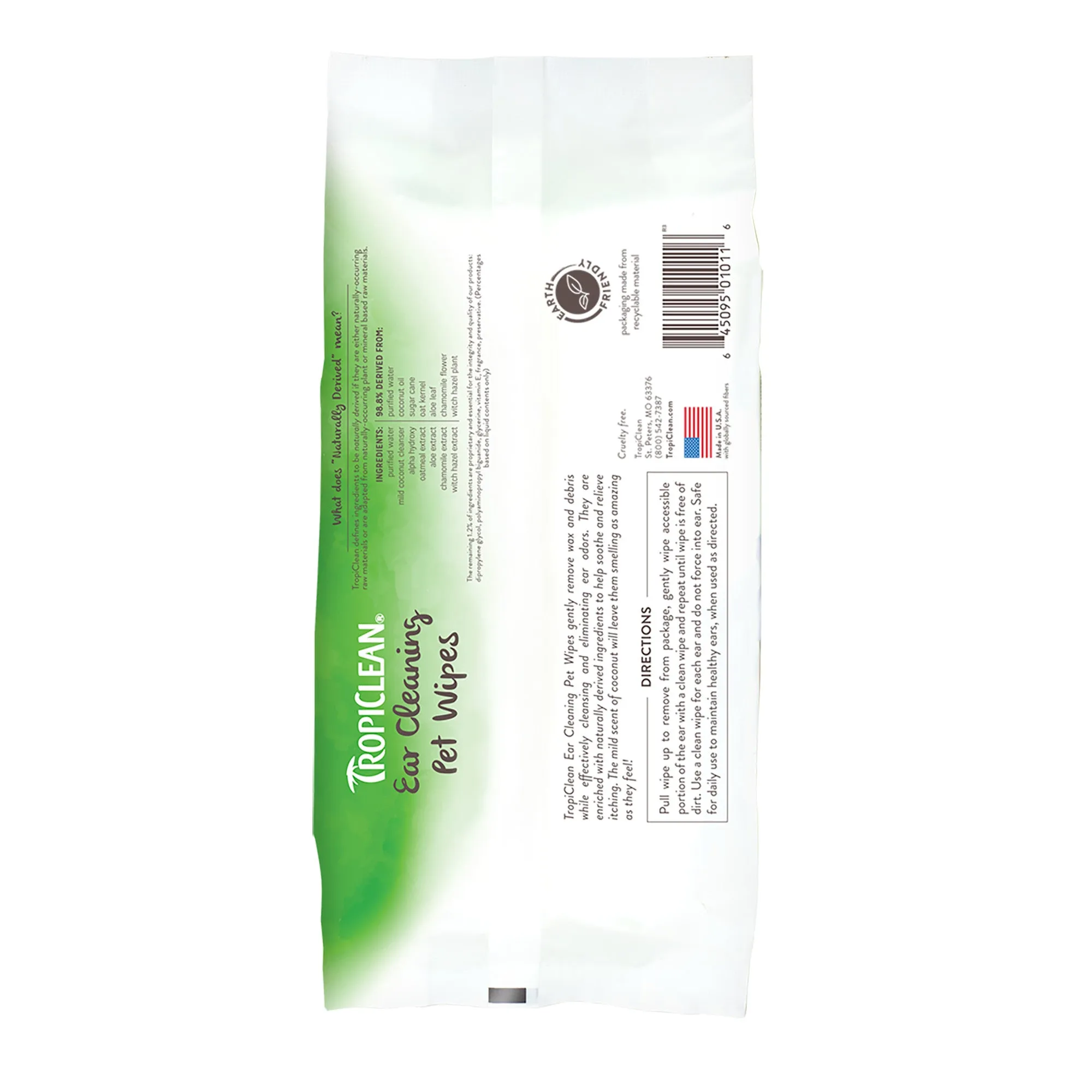 Grooming Ear Cleaning Wipes for Pets 50 Count