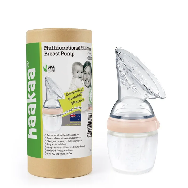 Haakaa Generation 3 Silicone Breast Pump Peach - 160ml