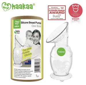 Haakaa Silicone Breast Pump with Base 100 ml