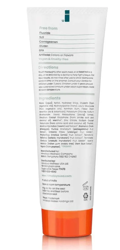 Himalaya Herbals Whitening  Hydroxyapatite Toothpaste 4 oz Paste