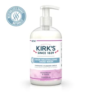 KIRKS - Odor Neutralizing Hydrating Hand Wash, Rosemary & Sage - 12 fl. oz. (355 ml)