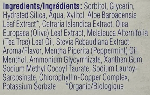 Kiss My Face Super White Cool Mint Gel Toothpaste, SLS And Fluoride Free, Removes Plaque And Prevents Tartar, With Added Tea Tree Oil, Aloe And Iceland Moss, 4.5 Oz