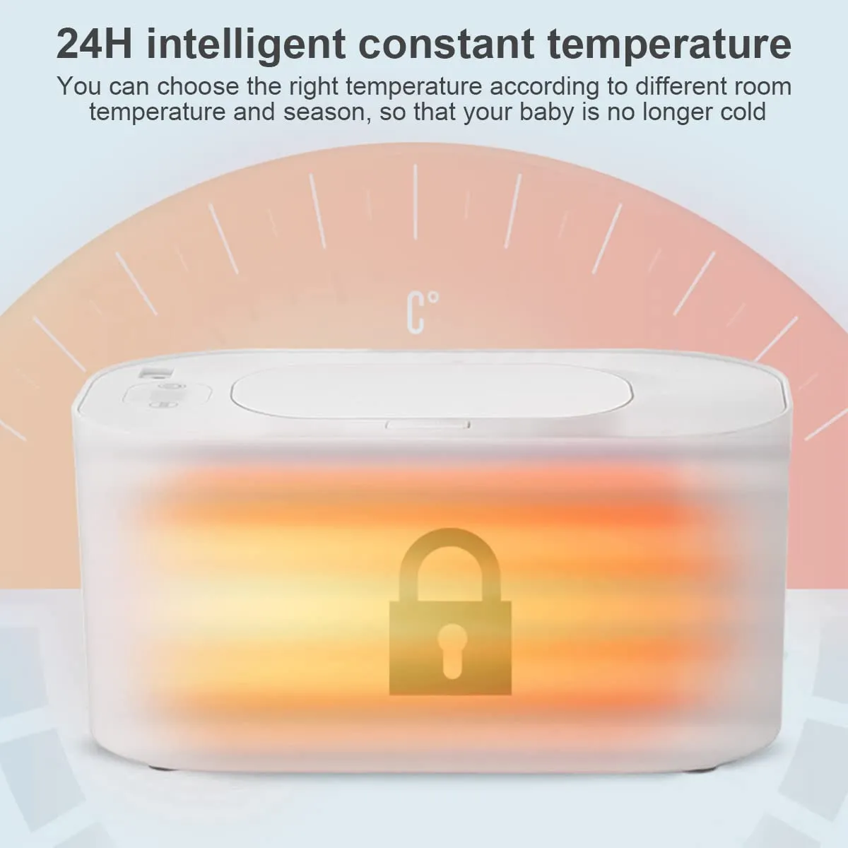 LED Quick Heating Large Capacity Baby Wipe Warmer & Dispenser Bn-link