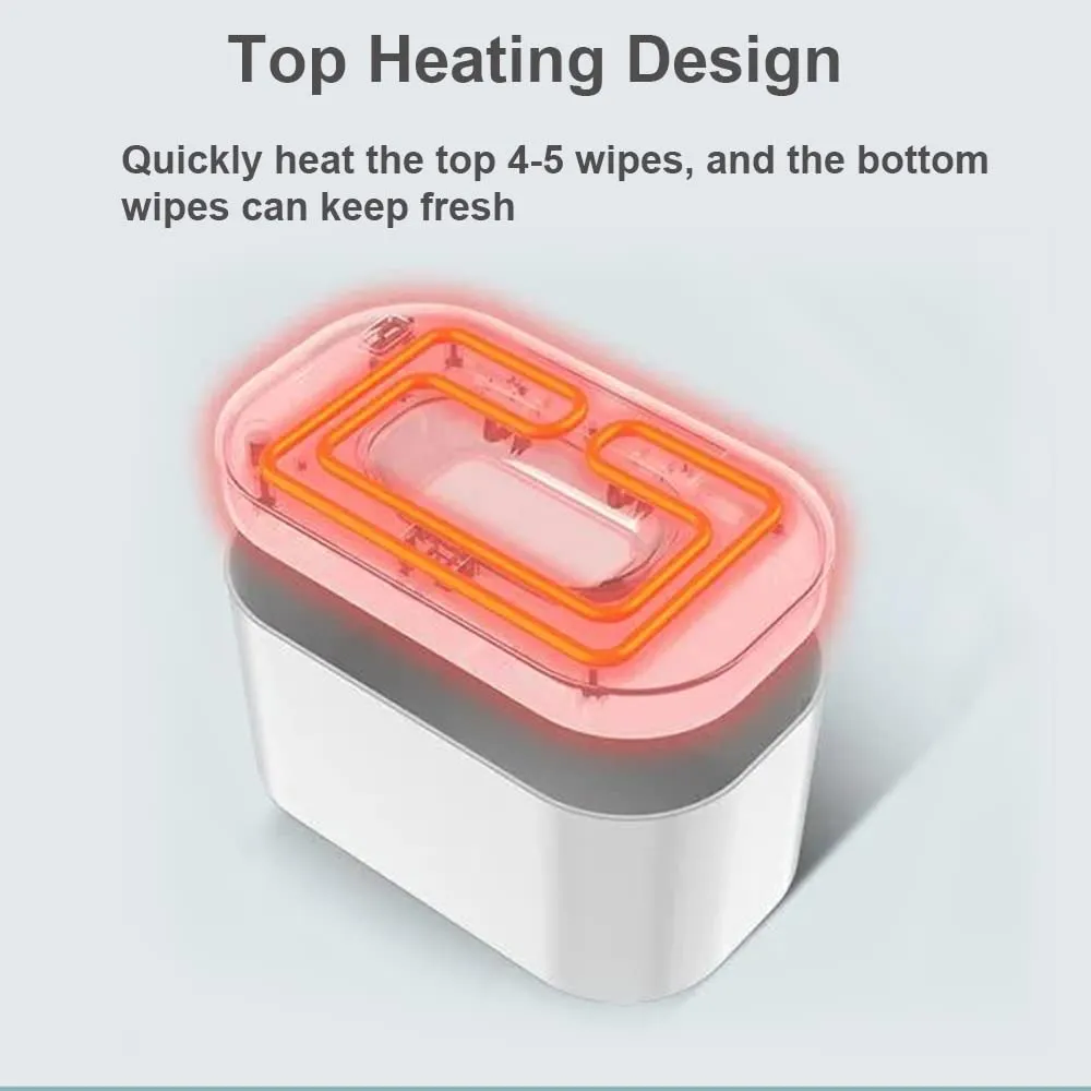 LED Quick Heating Large Capacity Baby Wipe Warmer & Dispenser Bn-link