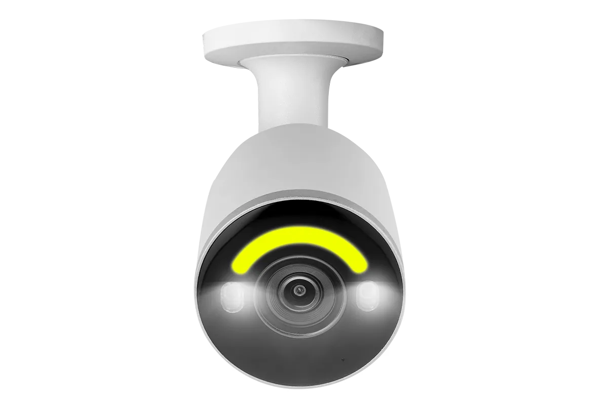Lorex 4K IP Wired Bullet Security Camera with Smart Security Lighting and Smart Motion Detection