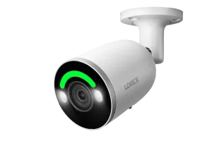 Lorex 4K IP Wired Bullet Security Camera with Smart Security Lighting and Smart Motion Detection