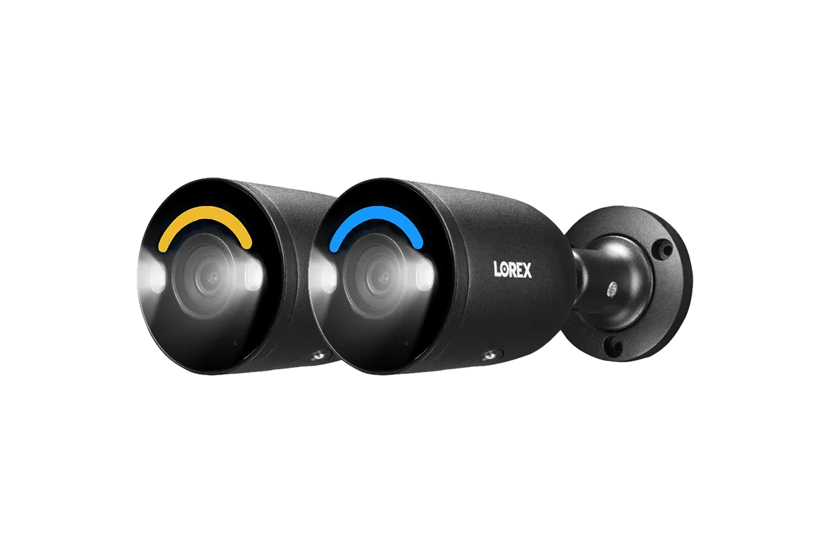 Lorex 4K IP Wired Bullet Security Camera with Smart Security Lighting and Smart Motion Detection