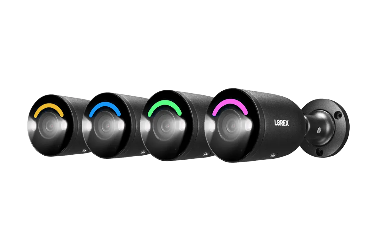 Lorex 4K IP Wired Bullet Security Camera with Smart Security Lighting and Smart Motion Detection