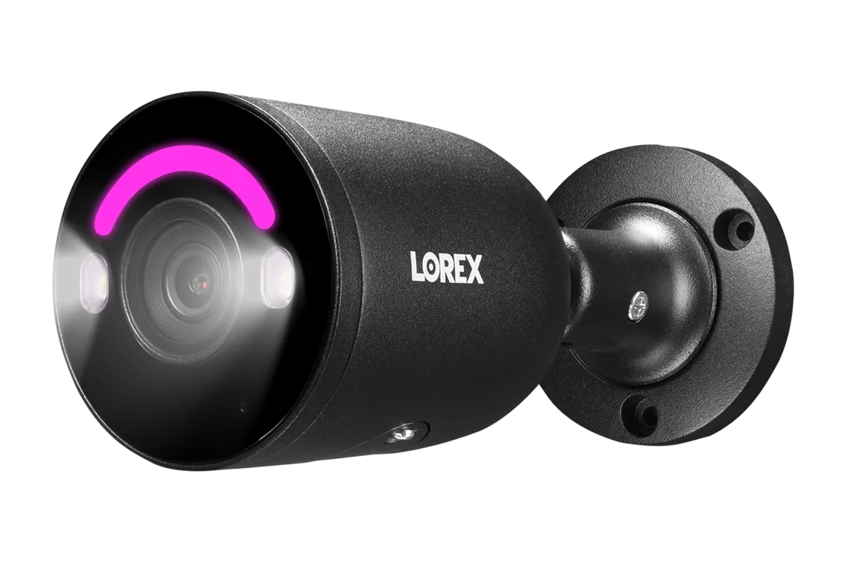Lorex 4K IP Wired Bullet Security Camera with Smart Security Lighting and Smart Motion Detection