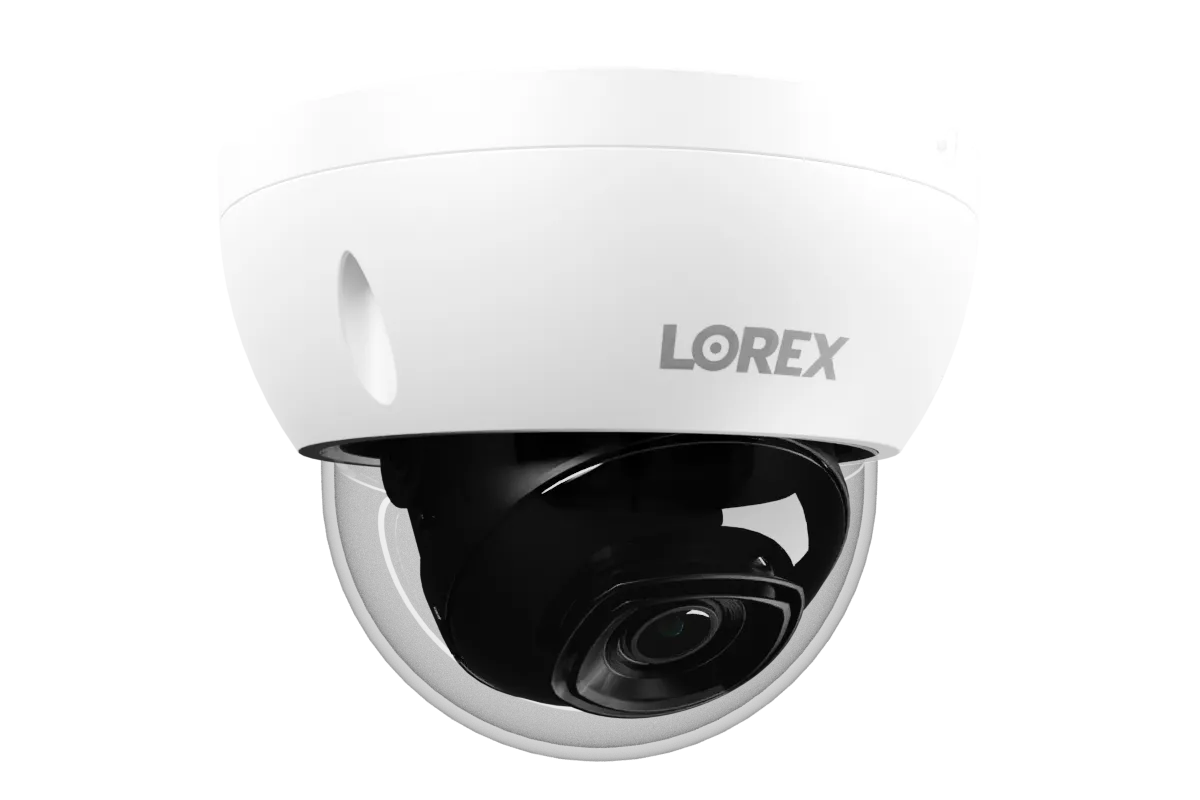 Lorex A4 4MP IP Wired Dome Security Camera with IK10 Vandal Proof Rating, Listen-In Audio and Smart Motion Detection