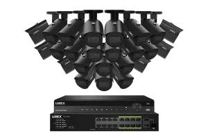 Lorex Elite Series NVR with A4 4MP (2K) IP Bullet Cameras - 4K 32-Channel 8TB Wired System