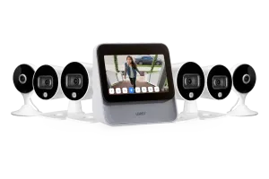 Lorex Smart Home Security Center with Four 1080p Outdoor and Two 2K Indoor Wi-Fi Security Cameras