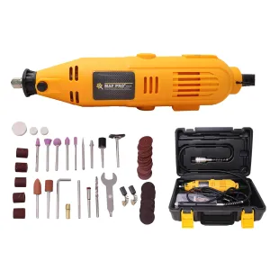 MAF PRO MG152A Multifunctional 52 Pieces Mini Rotary Die Grinder Kit with Flexible Shaft and Variable Speed for Jade Carving, Wood Punching, Sanding, Buffing, Polishing, Engraving (130W, 52 Pcs)