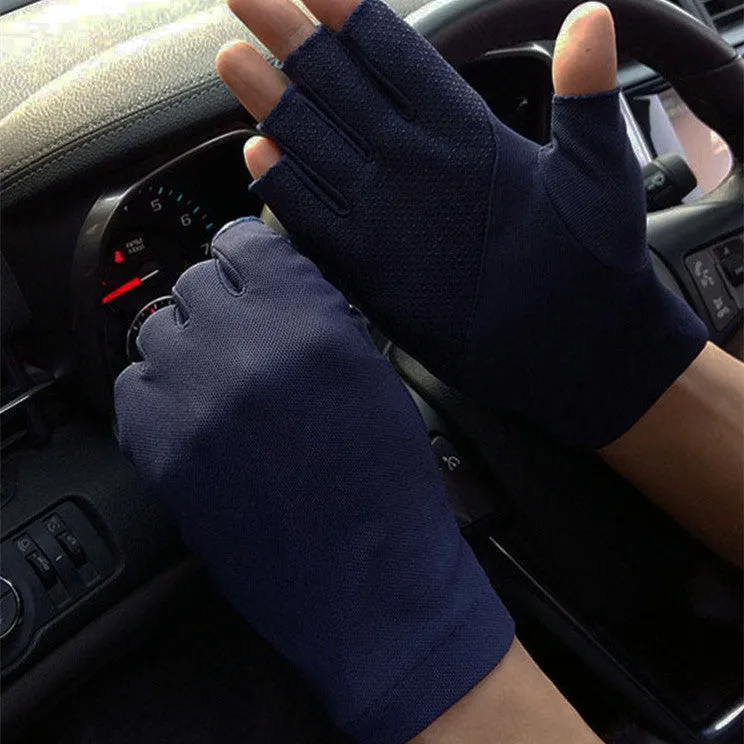 Men's And Women's Fashion Casual Half Finger Gloves