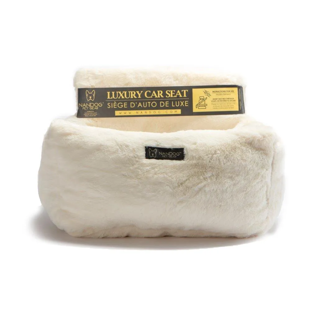 Nandog Luxe Dog Car Seat (Cloud Ivory)