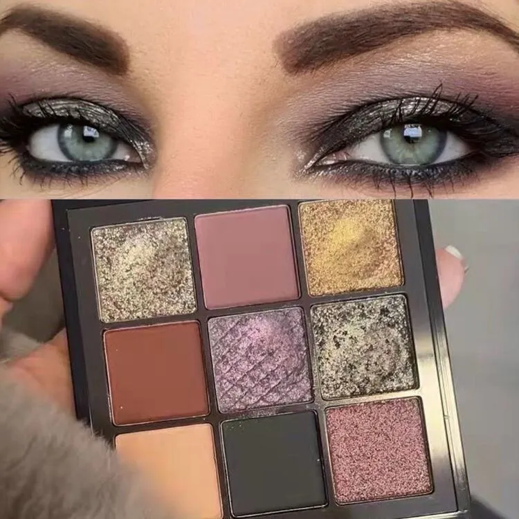 New 9Colors  Eyeshadow Palette Punk Smokey Cool Toned Eyeshadow Palette Smokey Eye  Makeup Cosmetics