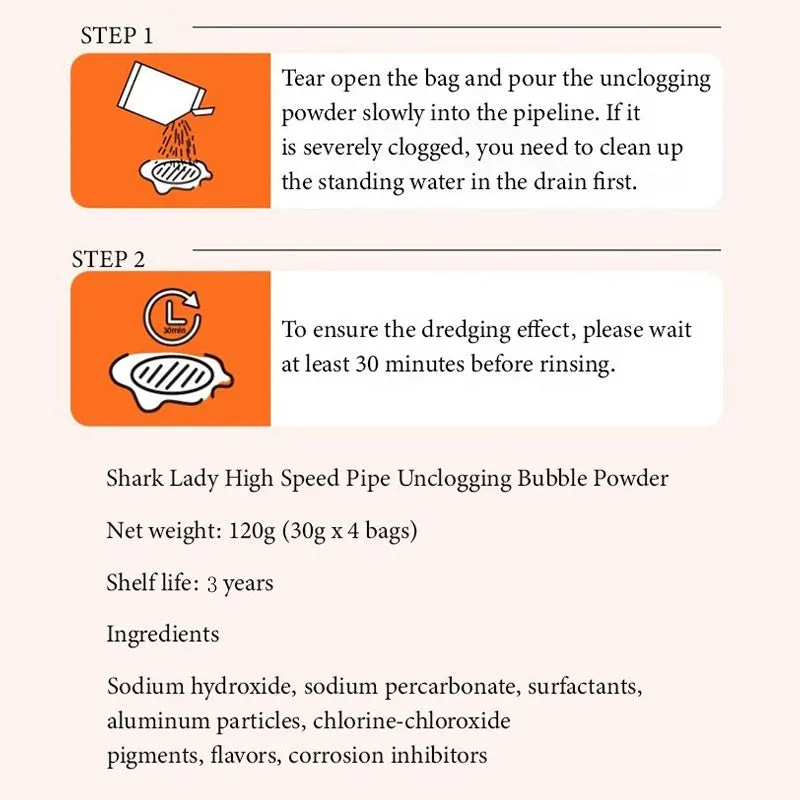 New Year Hot SaleMulti-Use Powerful Anti-Clog Drain Cleaner Powder