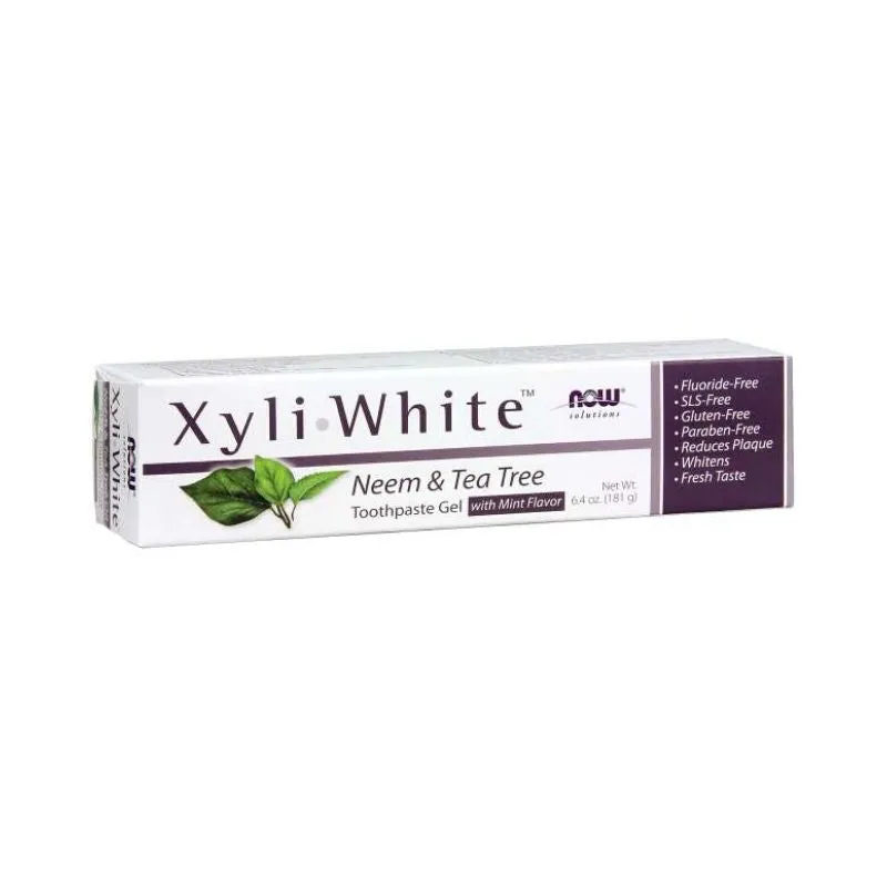 NOW XyliWhite™ Neem & Tea Tree Toothpaste Gel 181g