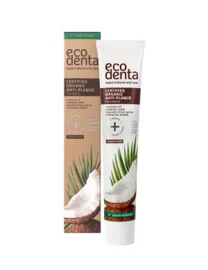 Organic Anti-Plaque Toothpaste with Coconut Oil
