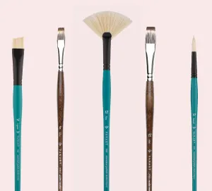PANART BRISTLE LH FAN BRUSH SET F-6,10,14