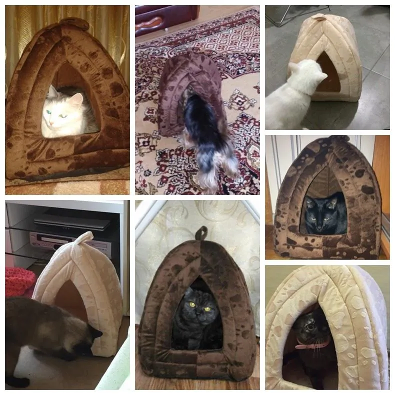 Portable Fabric Pet House for Small/Medium Pets