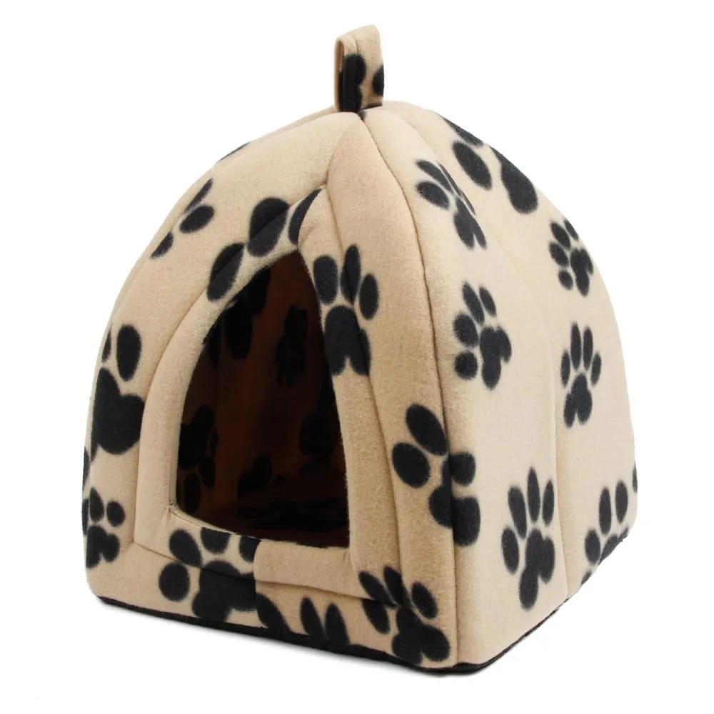 Portable Fabric Pet House for Small/Medium Pets