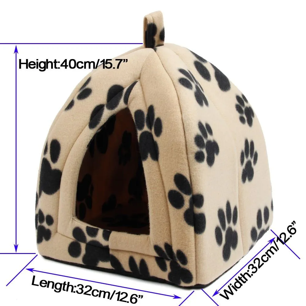 Portable Fabric Pet House for Small/Medium Pets