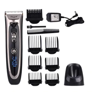 Professional Digital Hair Trimmer Rechargeable Electric Hair Cordless Clipper