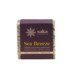 Saka - Sea Breeze | Handmade Lavender & Eucalyptus Shampoo Bar | Natural Hair Care for Normal Hair - 120gm