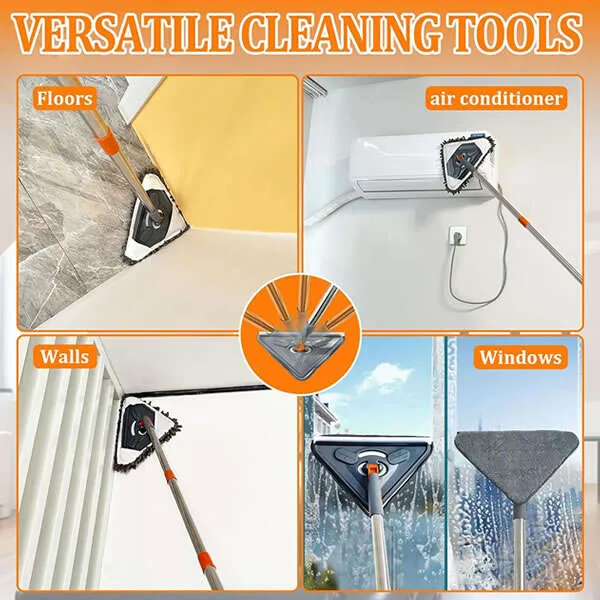 Scrublex - Rotatable triangle cleaning mop set