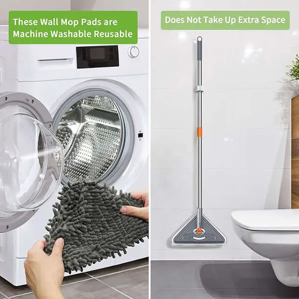 Scrublex - Rotatable triangle cleaning mop set